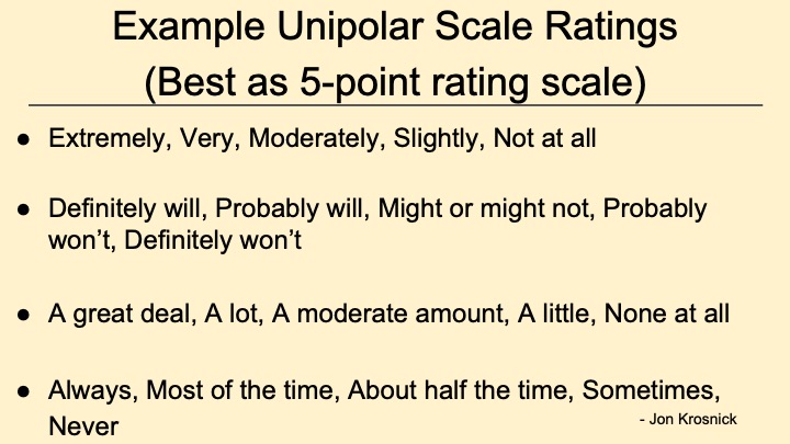 5 Point Scale